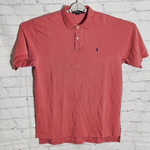 Vintage Polo Ralph Lauren Mens L Red Polo Shirt Short Sleeve Classic Casual